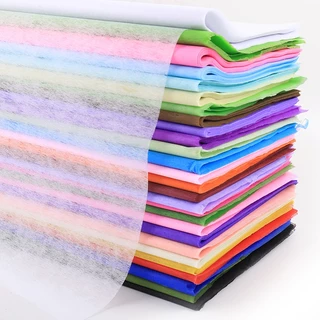 กระดาษห่อช่อดอกไม้ ผ้าฝ้าย คละสี สําหรับตกแต่งเทศกาล แอปเปิ้ล DIY จํานวน 5 ชิ้น
