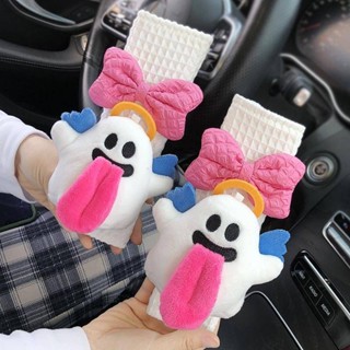 Angel Car Safety Belt Shoulder Pad Cover Car Aromatherapy Pendant Cartoon Plush Doll Car Hanging Summer Car Interior Supplies bmqs