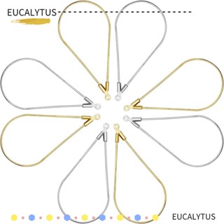 Eutus ลูกปัดทองเหลือง รูปหยดน้ํา สีเงิน สีทอง สําหรับทําเครื่องประดับ ต่างหู สร้อยคอ แฮนด์เมด DIY