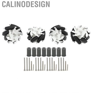 Calinodesign 4Pcs 60mm Omnidirectional Wheel Aluminum Alloy Omni Directional Set 2 Left Right 14159