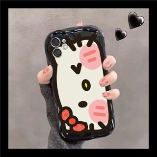 เคสโทรศัพท์มือถือ แบบนิ่ม ลายคิตตี้ ขอบโค้ง สําหรับ OPPO Reno9 Reno8 Reno7pro reno6 7z 8T 5 A53 A9 2020 4Z 5G F11 A31 A3S A78 A77