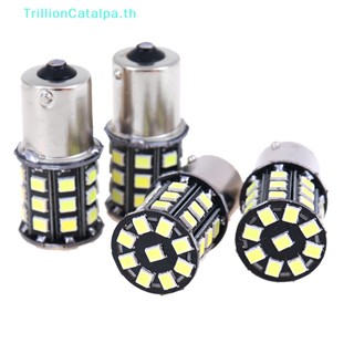 Trillioncatalpa หลอดไฟเลี้ยวรถยนต์ LED 1156 BA15S 2835 33-SMD สีขาว 4 ชิ้น