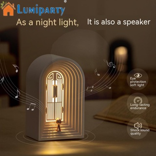 Lumiparty โคมไฟตั้งโต๊ะ บลูทูธ 4w 5v ปรับความสว่างได้ พร้อมฟังก์ชั่นความจํา สําหรับห้องนอน