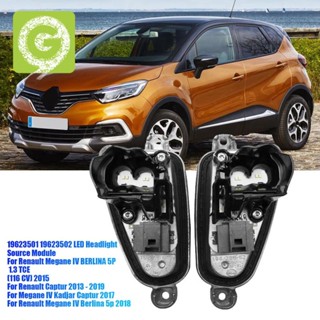 1 คู่ 19623501 โมดูลควบคุมไฟหน้ารถยนต์ LED สําหรับ Renault Megane Captur 2013-2019