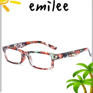 Emilee แว่นตาอ่านหนังสือ กรอบสี่เหลี่ยม ป้องกันสายตา สําหรับอ่านหนังสือคอมพิวเตอร์