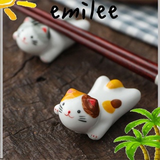 EMILEE ที่วางตะเกียบ รูปแมว หลายสไตล์ สําหรับดูแลหมอน