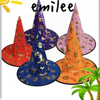 Emilee หมวกริบบิ้น ผ้าคอมโพสิต มงกุฎสูง พร็อพแต่งหน้า สําหรับปาร์ตี้ฮาโลวีน