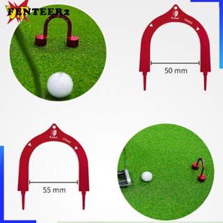 [Fenteer2] ประตูพัตเตอร์กอล์ฟ โลหะ น้ําหนักเบา พร้อมฐาน สําหรับฝึกตีกอล์ฟ 3 ชิ้น
