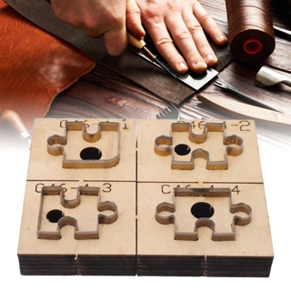 Chris office Leather Die Cutter C46 Puzzle Design เหล็กคาร์บอนสูงฐานหนาตัดหนังได้ง่าย Cut Strip สำหรับหนัง