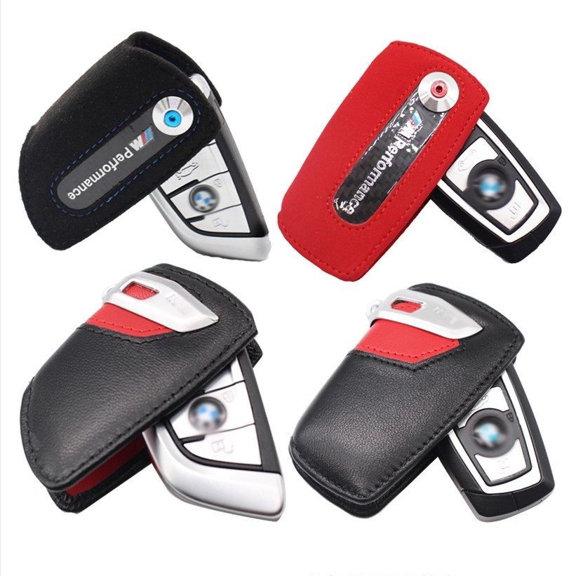 ทุ่มเทให้กับ BMW BMW Key Case พวงกุญแจรถหนังแท้