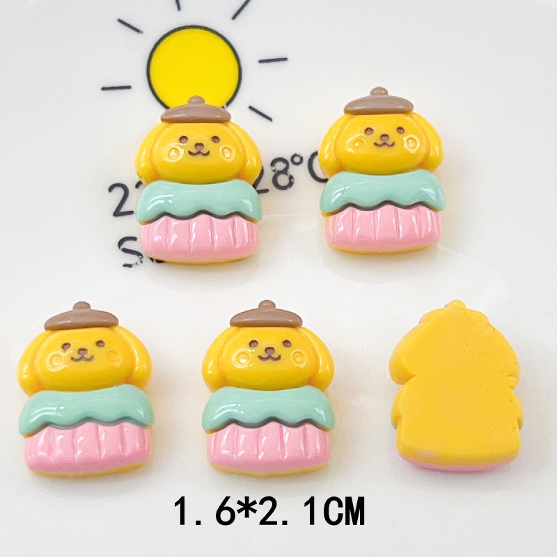 [2 #] Jibbitz Crocs สติกเกอร์เรซิ่น ลายการ์ตูนสุนัขเมโลดี้ พุดดิ้ง เค้ก ซานริโอ้ คูโรมิ แวววาว diy อุปกรณ์เสริม สําหรับทําเครื่องประดับ รองเท้า QP
