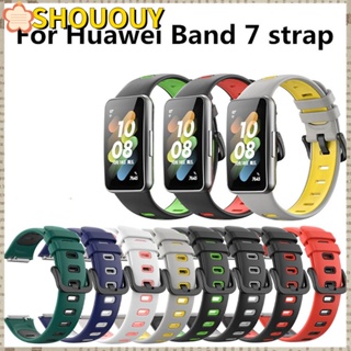 Shououy สายนาฬิกาข้อมือ แบบนิ่ม สําหรับ Huawei Band 7