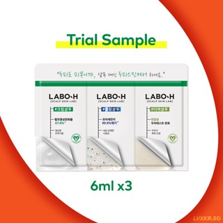 LABO-H Hair Loss Relief Shampoo Trial Sample 6ml x3 types