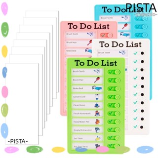 Pista แผ่นบอร์ดพลาสติก ใช้ซ้ําได้ 4 ชิ้น สําหรับตรวจสอบลิสต์ 4 ชิ้น