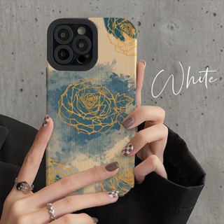 เคสโทรศัพท์มือถือซิลิโคน ลายดอกกุหลาบ สําหรับ Apple Iphone 14 13Promax 12 11 6S Xr 7Plus