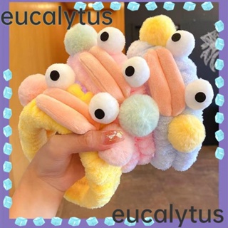 Eucalytus1 ที่คาดผม ผ้าฟลีซ ลายการ์ตูนไส้กรอกน่ารัก ยืดหยุ่น สําหรับสปา ดูแลผิวหน้า