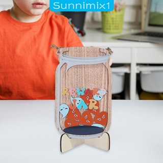 [Sunnimix1] ของเล่นจิ๊กซอว์ไม้ รูปสัตว์มอนเตสซอรี่น่ารัก สําหรับเด็ก