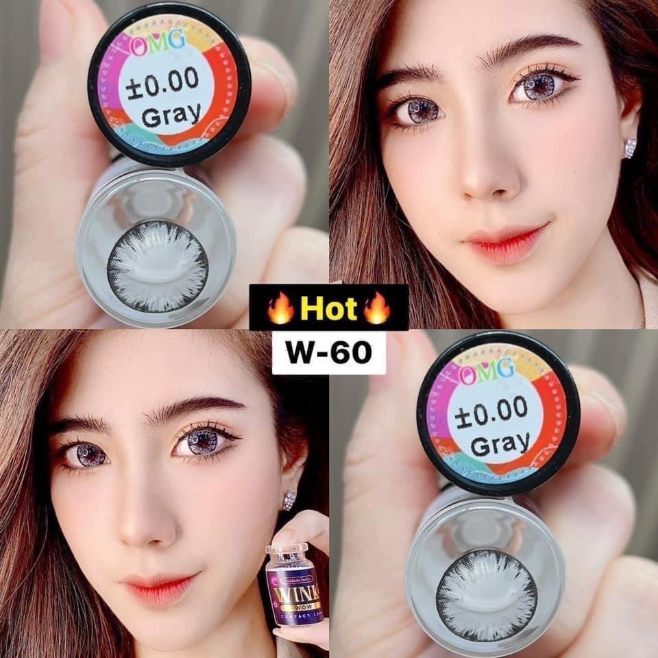 (ตาโต) คอนแทคเลนส์ ฝาดำ Omg