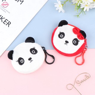 NSPG&gt; Cartoon Panda Coin Purse Plush Money Change Pouch For Girls