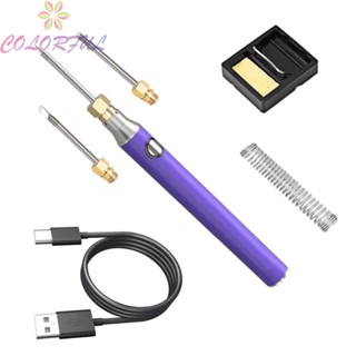 【COLORFUL】Durable Wireless Soldering Iron with Ceramic Core Adjustable Temperature Control