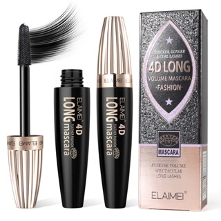 Spot second hair# ELAIMEI Internet celebrity 4D Golden mascara thick anti-makeup waterproof long curling anti-dizziness encrypted long 8.cc