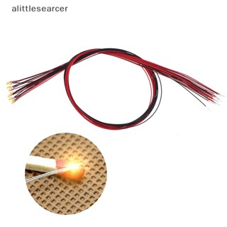 Alittlesearcer สายไฟบัดกรี ไมโครไลท์ led smd smd 0603wm 20 ซม. สีขาวอบอุ่น 10 ชิ้น EN