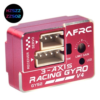 Afrc GYS-2 V4 ตัวกันสั่นรถแข่งไจโรดริฟท์ สีดํา สําหรับโมเดลรถยนต์ MINI Z D Q 1/28 1/24 1/10 DIY