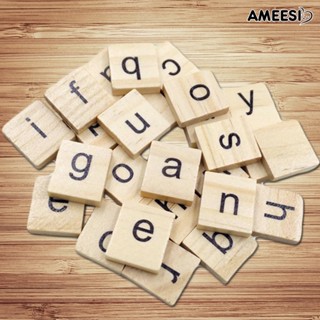 Ameesi บล็อคตัวต่อ รูปตัวอักษรภาษาอังกฤษ ของเล่นสําหรับเด็ก 100 ชิ้น