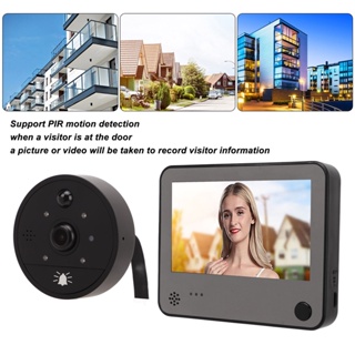 Intelligent Security Peephole Camera Infrared Night Vision Two Way Talk Motion Detection Digital Door Viewer for Home