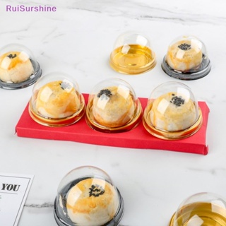 Ruisurshine กล่องขนมไหว้พระจันทร์ แบบใส ขนาดเล็ก ทนทาน ใช้แล้วทิ้ง 50 ชิ้น