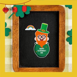 [JU] สติกเกอร์ใส ลาย Patricks Day ธีม Irish Carnival ติดทนนาน สําหรับตกแต่งแล็ปท็อป สกูตเตอร์ DIY 6 ชิ้น