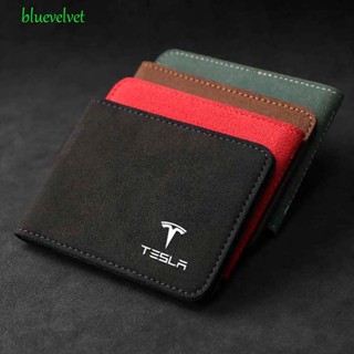 Bluevelvet กระเป๋าสตางค์หนังนิ่ม ใส่บัตร เอกสารรถยนต์ สําหรับผู้ชาย โมเดล 3 s y x