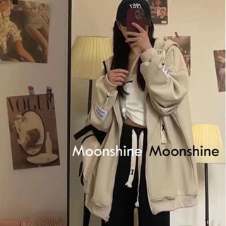 Moon  เสื้อกันหนาว เสื้อคลุม ย้อนยุคในอเมริกา oversize 2023 NEW AG081226 Chic ins ทันสมัย fashion A28J11V 36Z230909