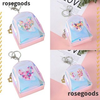 Rosegoods1 กระเป๋าสตางค์ กระเป๋าใส่เหรียญ ลิปสติก พวงกุญแจ ของขวัญ สําหรับผู้หญิง