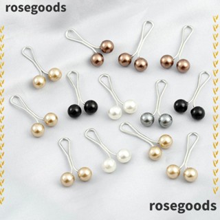 Rosegoods1 24 ชิ้น มุก คลิป อุปกรณ์เสริม ไข่มุก มุสลิม ผู้หญิง เข็มกลัด Pins