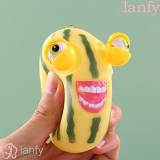 Lanfy ของเล่นบีบแตงโม แบบนิ่ม ลายการ์ตูนผลไม้อีสเตอร์ ของขวัญวันเกิด