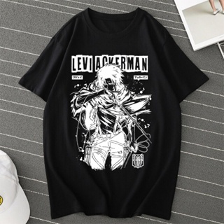 เสื้อยืด พิมพ์ลายกราฟฟิคอนิเมะญี่ปุ่น Attack On Titan Shingeki No Kyojin Manga สําหรับผู้ชาย