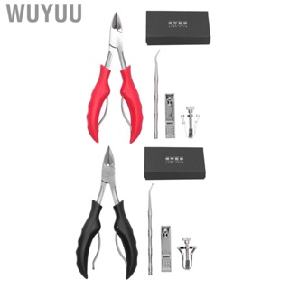 Wuyuu Pedicure Tool Set  Foot Care Kit Ingrown Toe Nail File Lifter Nails Tools Easy Storage To Hold Portable for Trim Toenails