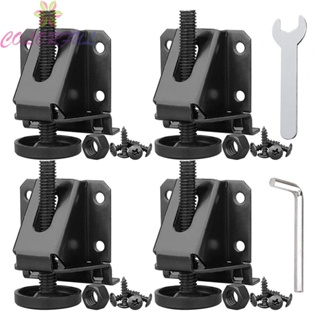 【COLORFUL】Lock Nuts Cold Rolled Steel Heavy Duty Leg Leveler 4Pcs Adjustable Furniture