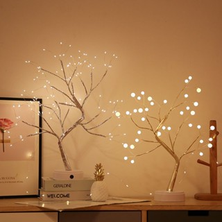 โคมไฟข้างเตียง LED ห้องนอน ตกแต่งขนนก โคมไฟดาว Ins โคมไฟกลางคืน ขนาดเล็ก โคมไฟดาวหัวใจ โคมไฟตกแต่งดาราออนไลน์