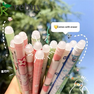 ซื้อปากกาลบได้ Kawaii เครื่องเขียนปากกากด สีฟ้า 0.5 มม. ปากกาเจล