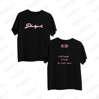 เสื้อยืดลําลอง ผ้าฝ้าย แขนสั้น คอกลม พิมพ์ลาย Kpop Blackpink 7TH ANNIVERSARY MERCH LISA JENNIE ROSE JISOO BORN PINK World Tour 2023 สไตล์ฮิปฮอป สําหรับผู้ชาย และผู้หญิง คู่รัก