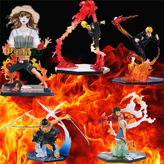 ฟิกเกอร์อนิเมะ One Piece Luffy Ace Ronoa Zoro Sanji Battle Ver.