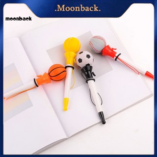 &lt;moonback&gt; ปากกาลูกลื่น แบบใส เขียนลื่น กีฬา ปากกาลูกลื่น การบีบอัด การเด้งกลับ ป๊อปอัพ ปากกาเป็นกลาง สําหรับนักเรียน การเขียนที่ราบรื่น ประสบการณ์การเขียนที่ราบรื่น