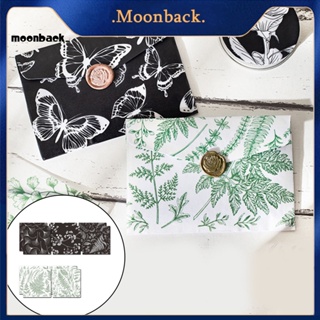 &lt;moonback&gt; กระดาษลายดอกไม้ สไตล์วินเทจ 10 แผ่น สําหรับตกแต่งสมุดภาพ Diy