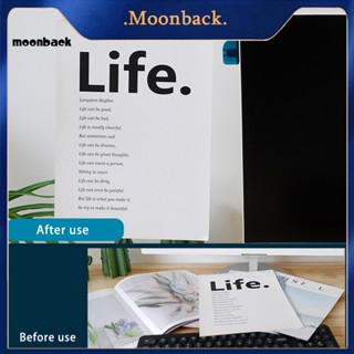 &lt;moonback&gt; แฟ้มพลาสติก แบบแคลมป์หนีบแน่น สําหรับใส่เอกสาร เครื่องเขียน