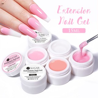 สีเจล Ur Sugar Milky White Transparent Pink 15 Ml Jelly Extended Nail Gel Polish Soak Gel Varnish Nail Tools nuuo