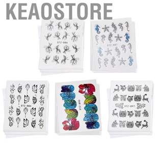 Keaostore Colorful Nail Art  3D Self-Adhesive Fashion Flower  For