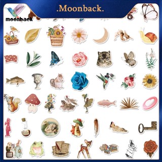 &lt;moonback&gt; สติกเกอร์ติดตู้เย็น กันน้ํา มีกาวในตัว พิมพ์ลาย สไตล์เรโทร 1 ถุง