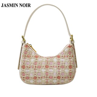 Jasmin NOIR กระเป๋าถือ กระเป๋าสะพายไหล่ ผ้าขนสัตว์ ขนาดเล็ก แฟชั่นฤดูร้อน สําหรับสตรี 2023